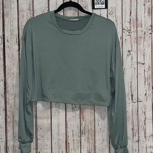 JoJo's Boutique Long Sleeve Cropped Top Women’s Large